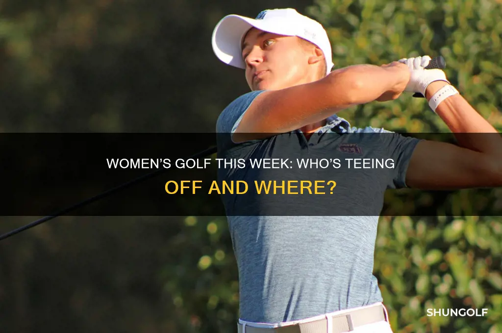 are the women playing golf this week