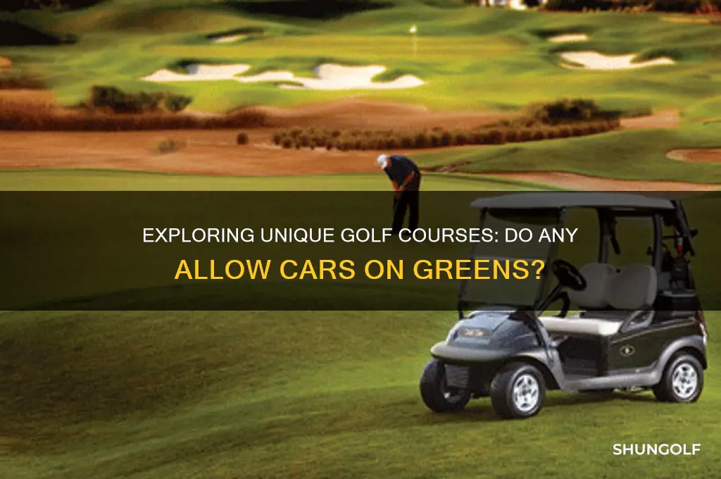 are their golf course that use cars