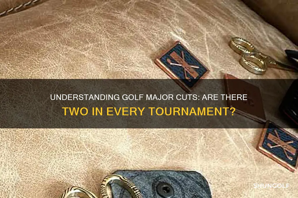 are there 2 cuts in a golf major