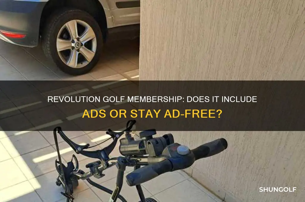 are there ads on revolution golf membership