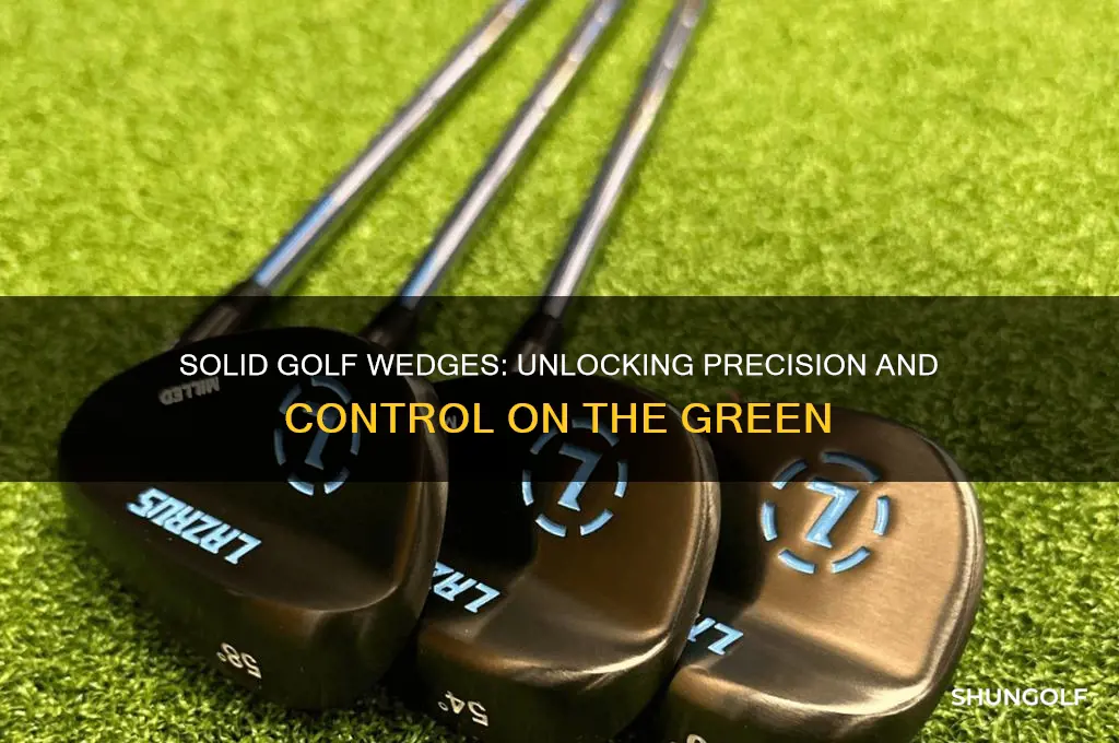 are there advantages to solid golf wedges
