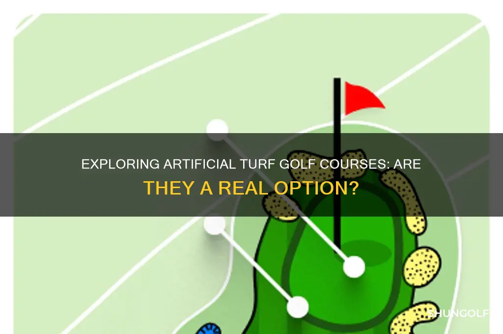 are there any artificial turf golf courses
