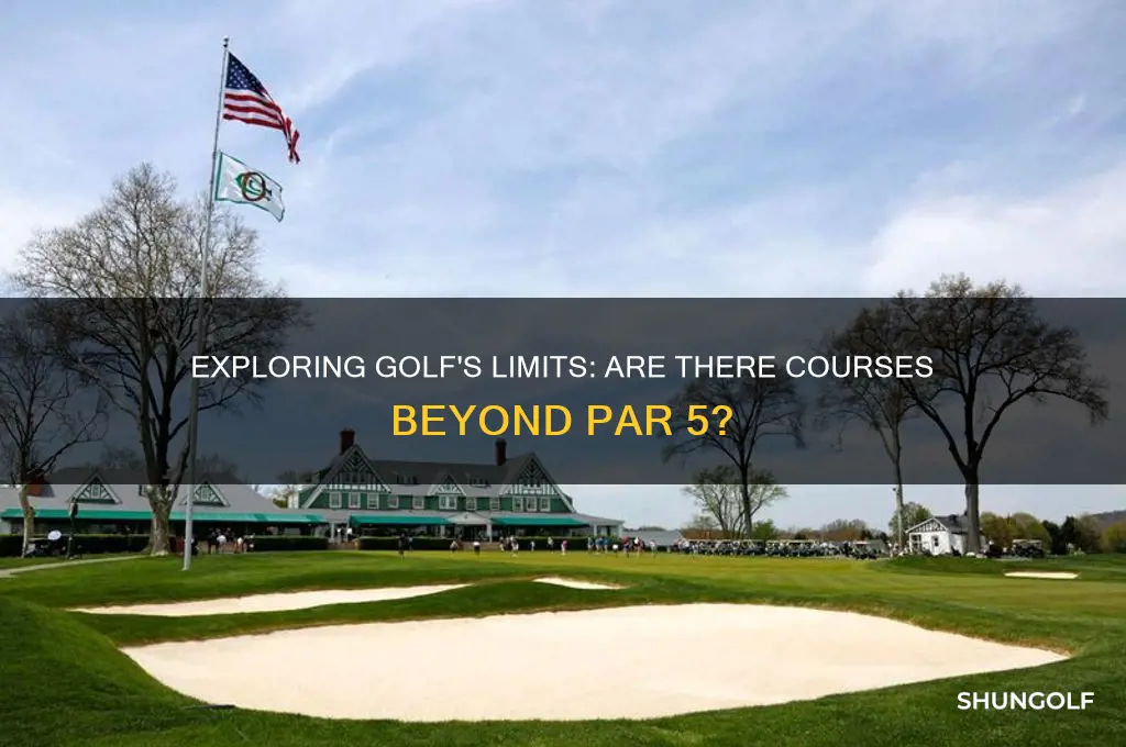 are there any golf courses higher than par 5