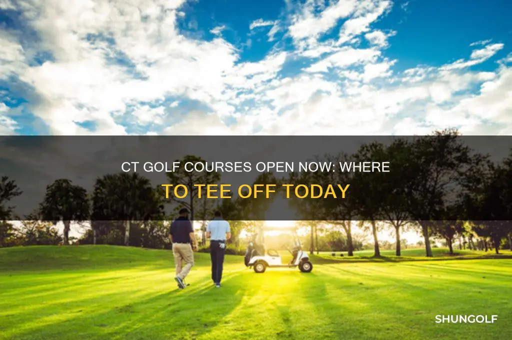 are there any golf courses open in ct