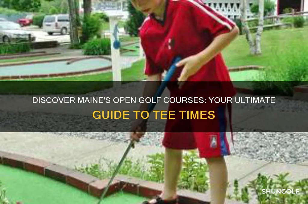 are there any golf courses open in maine