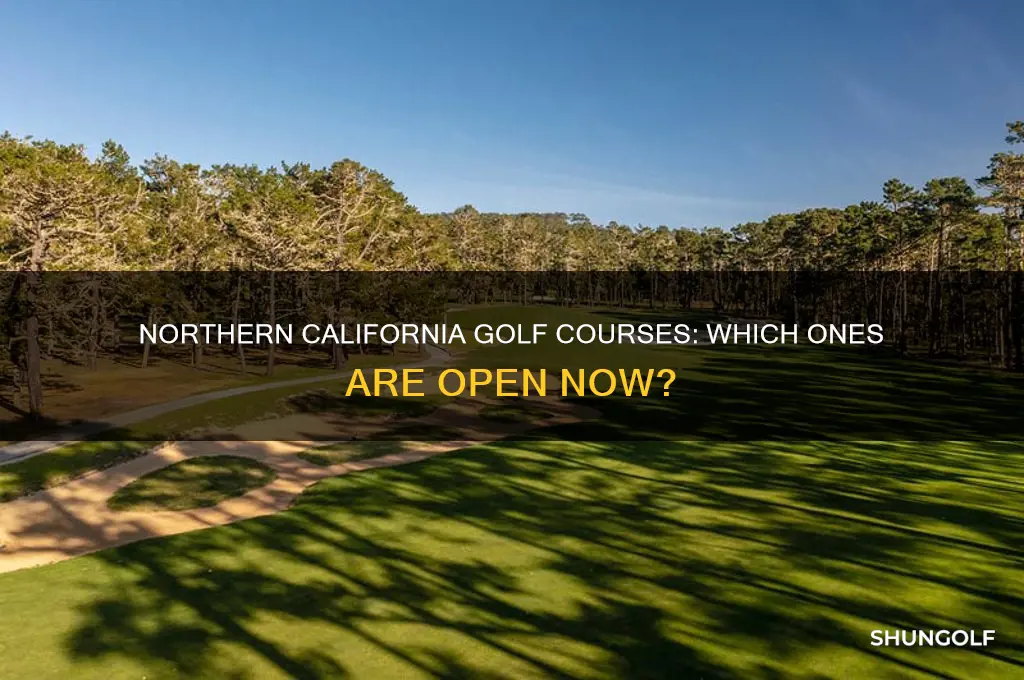are there any golf courses open in northern california