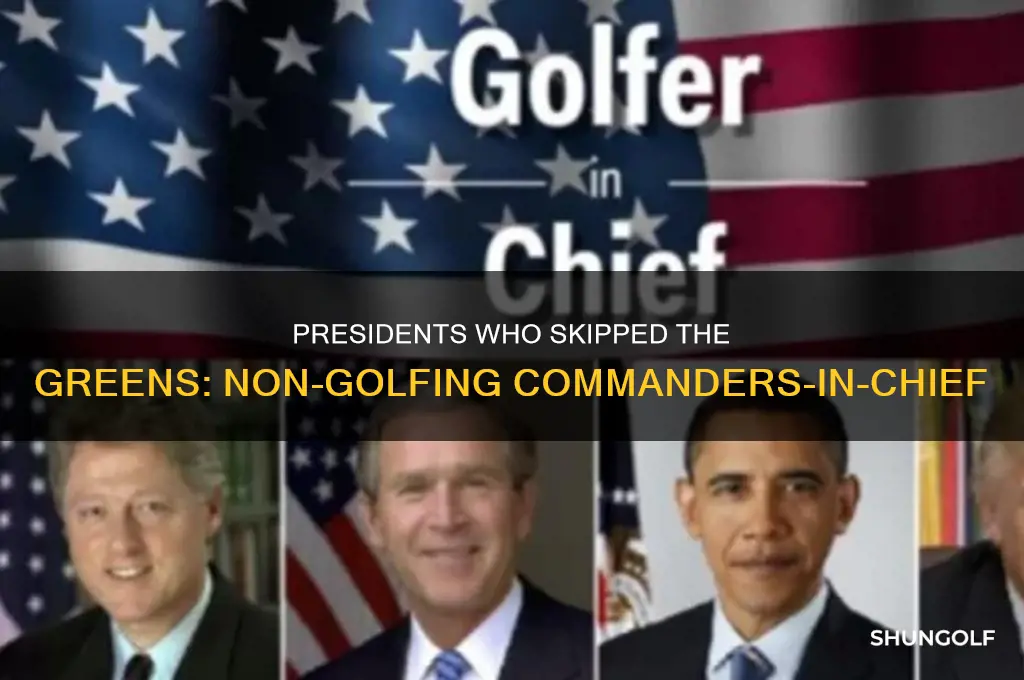 are there any presidents who did not play golf