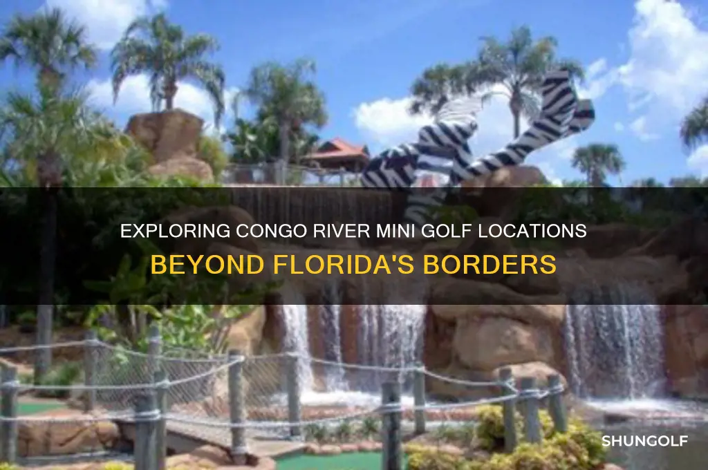 are there congo river mini golfs outsie florida