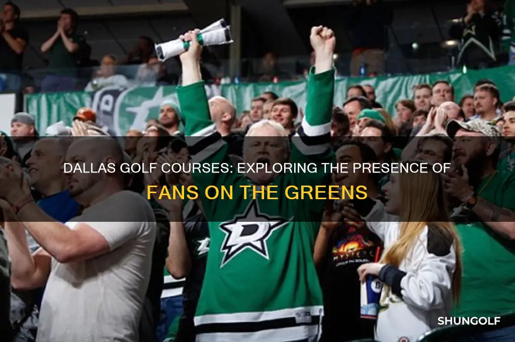 are there fans on a golf course in dallas texas