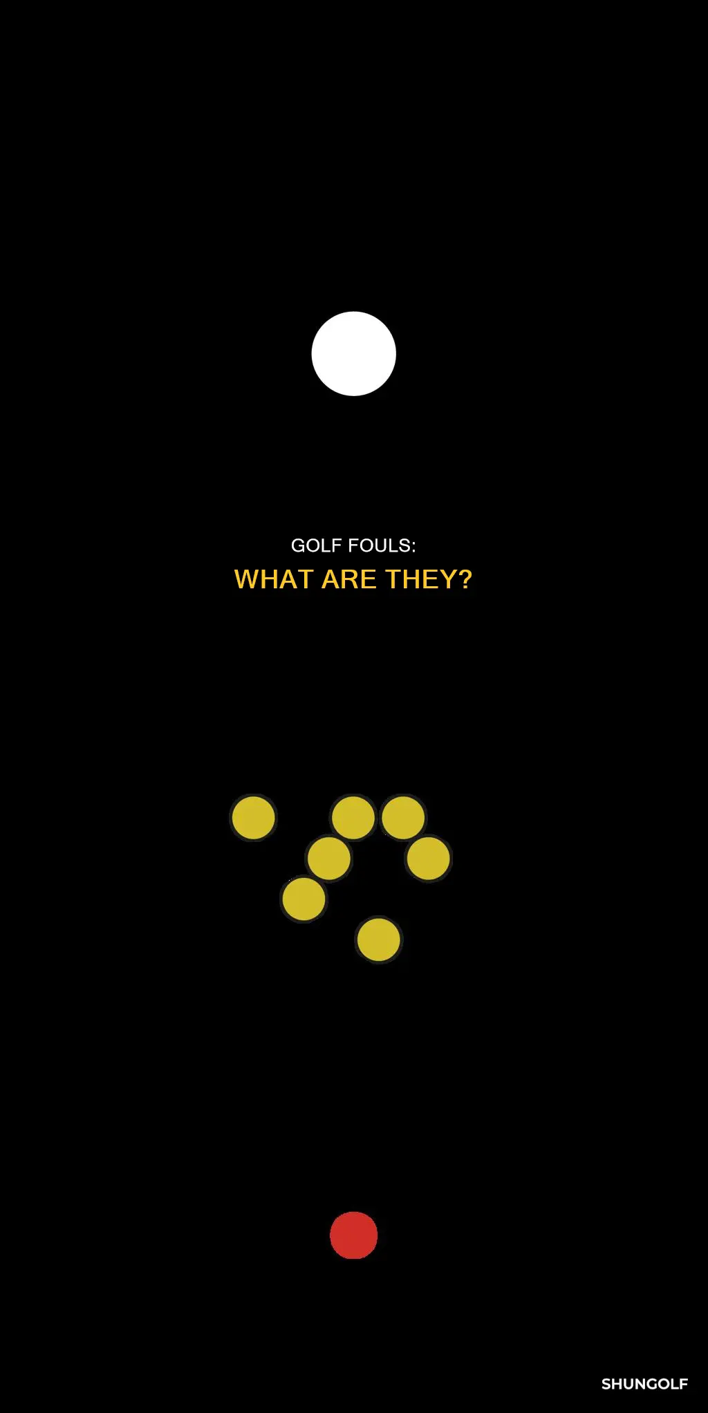 are there fouls in golf