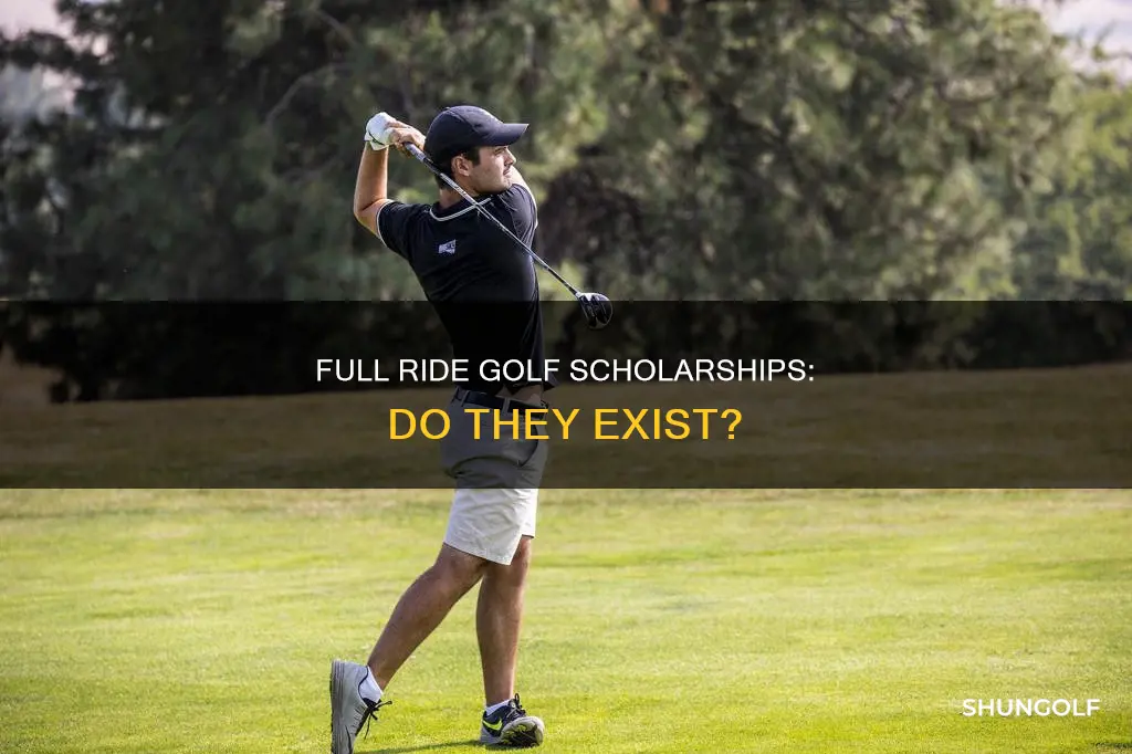 are there full ride golf scholarships