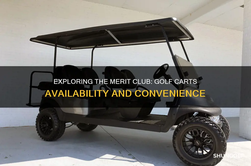 are there golf carts at the merit club