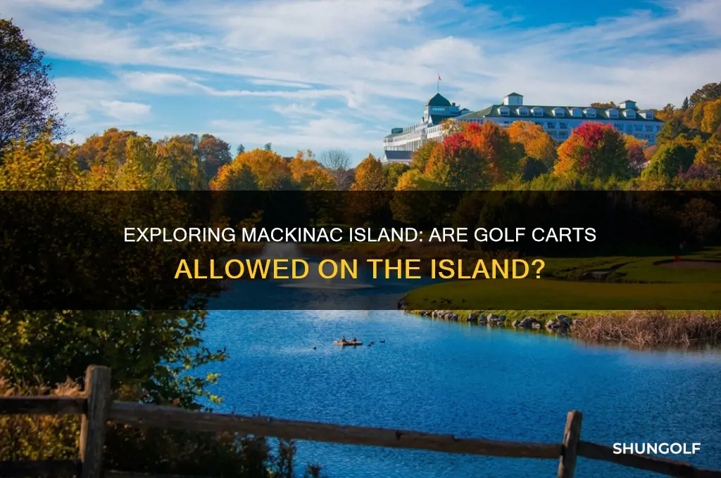 are there golf carts on mackinac island