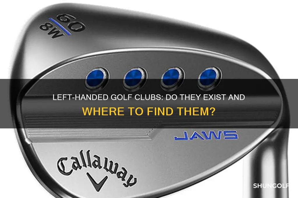 are there golf clubs for left handed