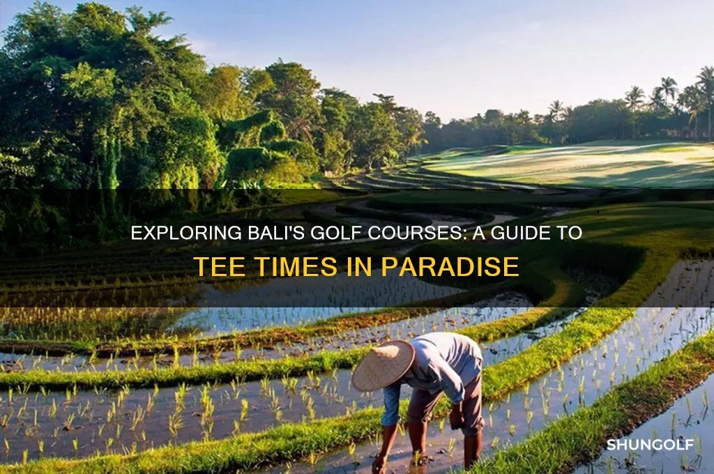 are there golf courses in bali
