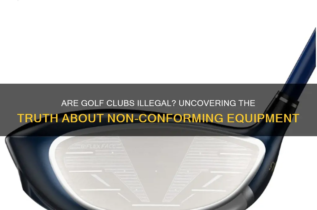 are there illegal golf clubs