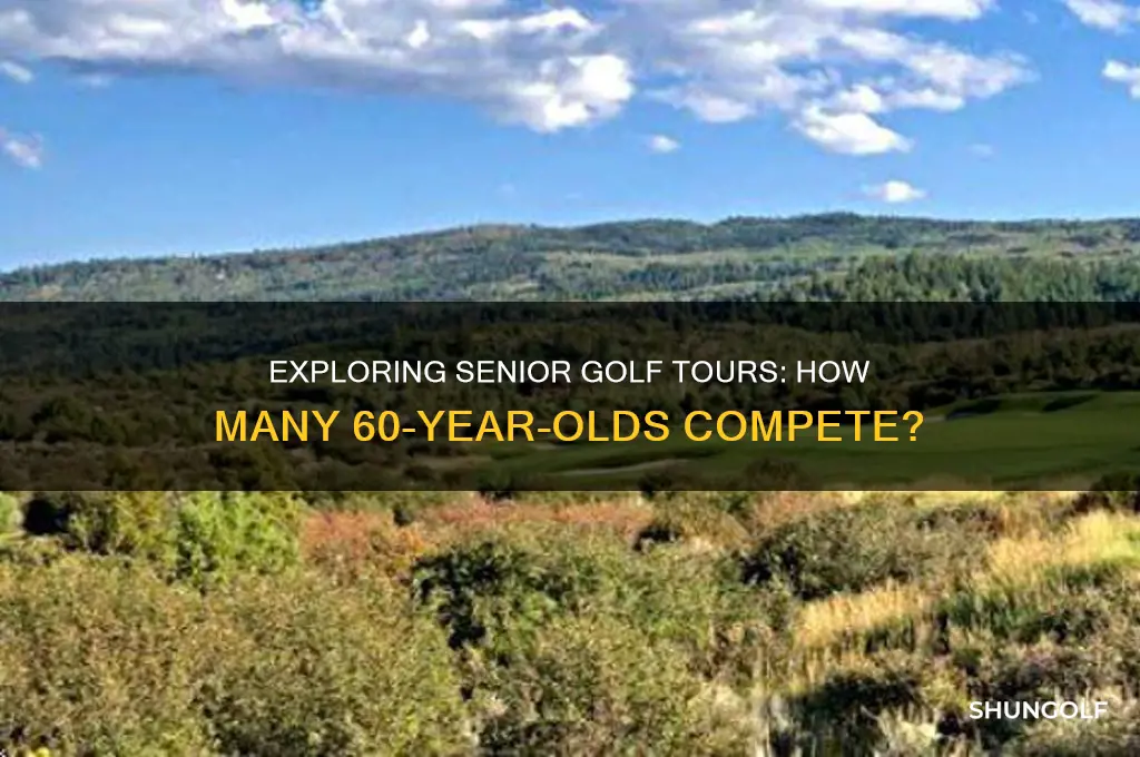 are there many 60 year olds on senior golf tour