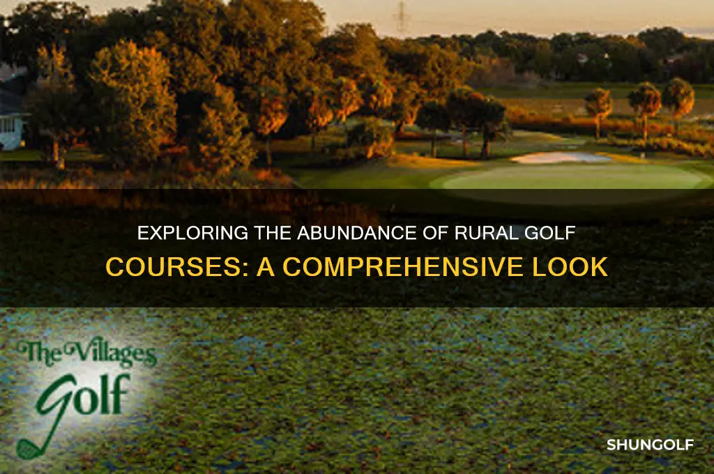 are there many rural golf courses