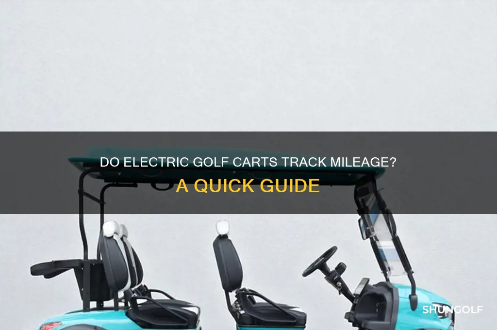 are there miliage readings on a electric golf cart
