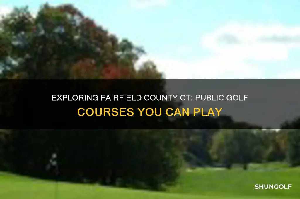 are there public golf courses in fairfield county ct
