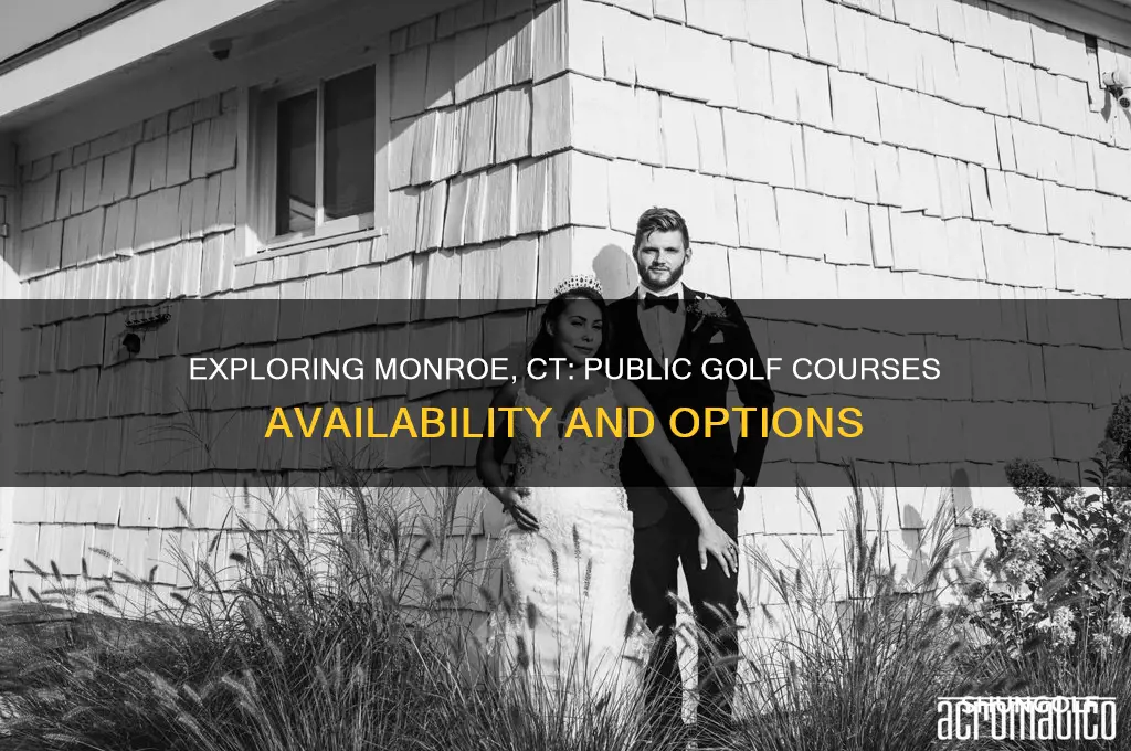 are there public golf courses in monroe ct