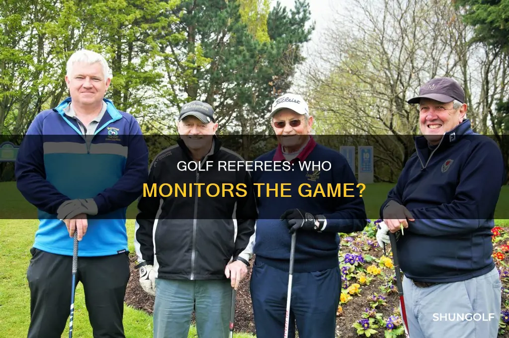 are there referees in golf