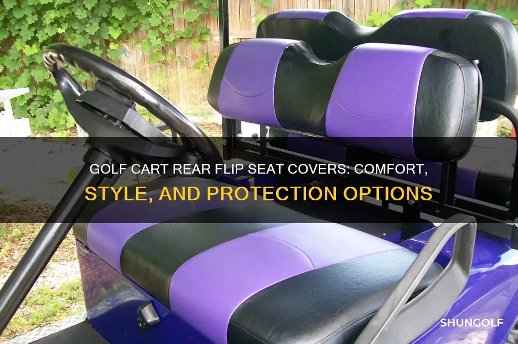 are there seat covers for golf cart rear flip seat