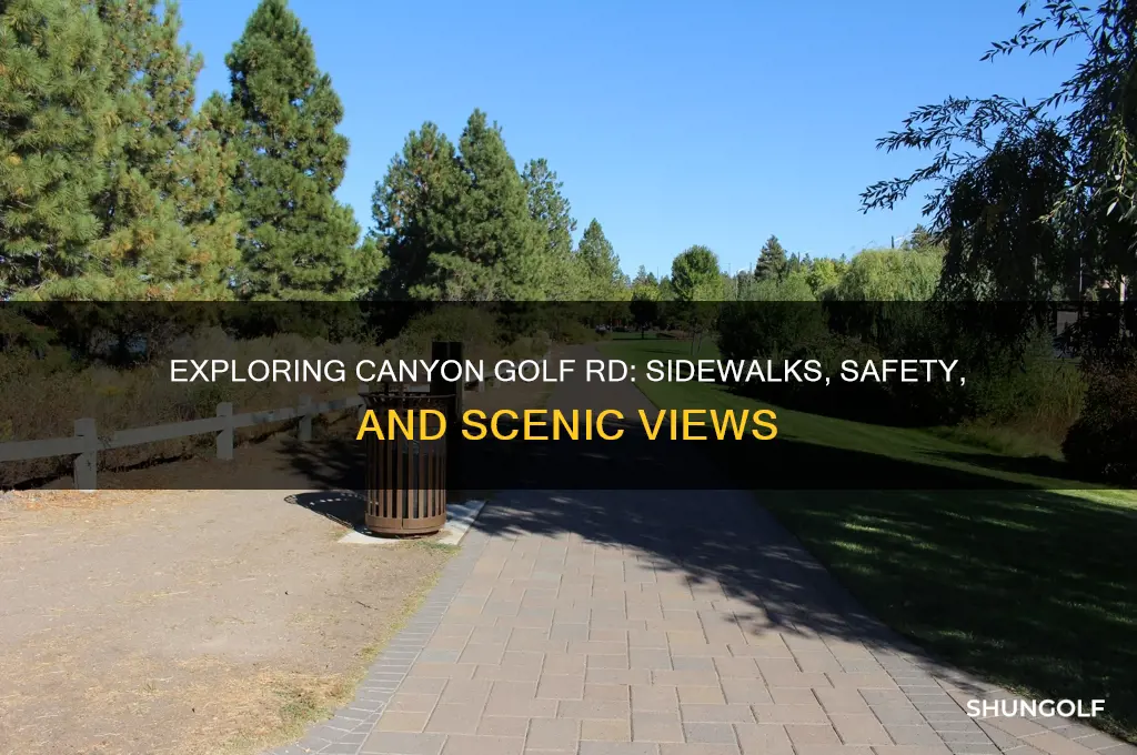 are there sidewalks on canyon golf rd