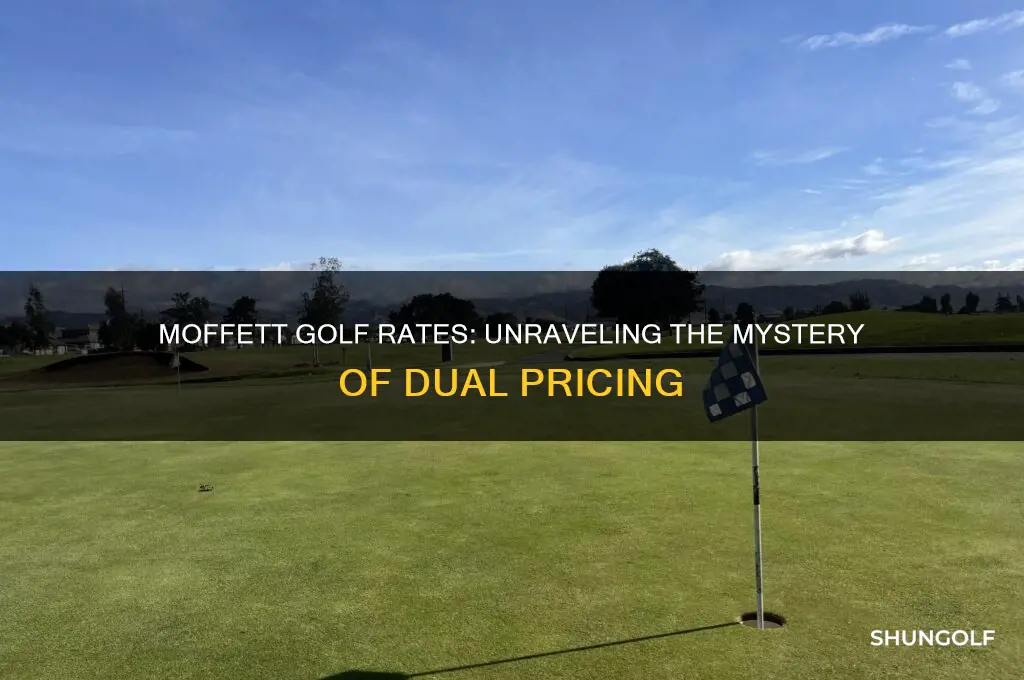 are there two rates at moffett golf