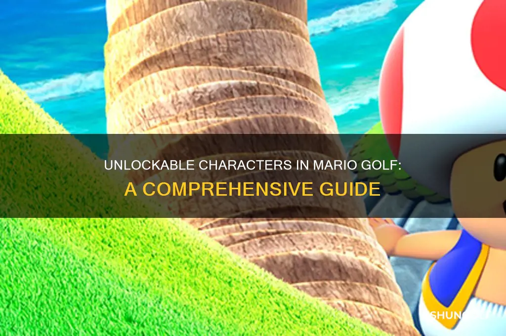 are there unlockable characters in mario golf