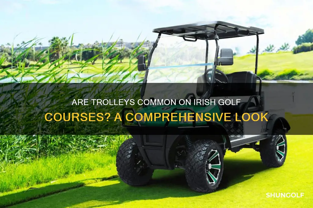 are trolleys used on irish golf courses