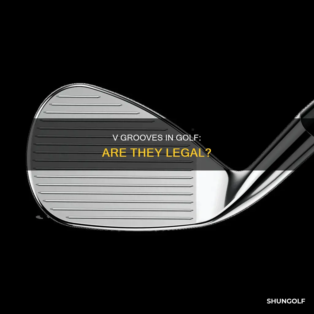 are v grooves legal in golf