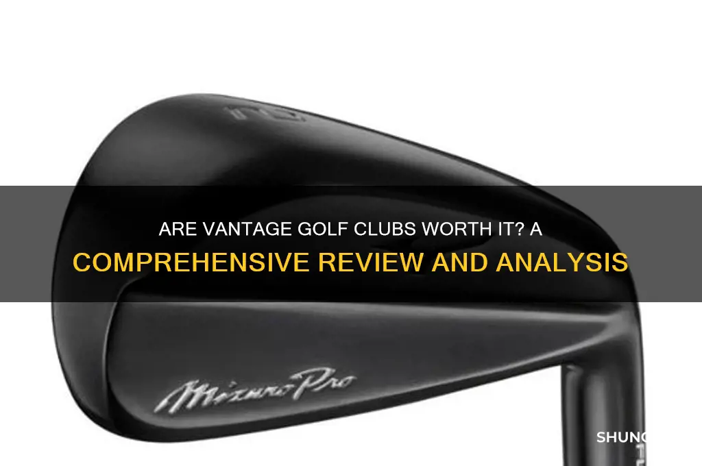 are vantage golf clubs any good