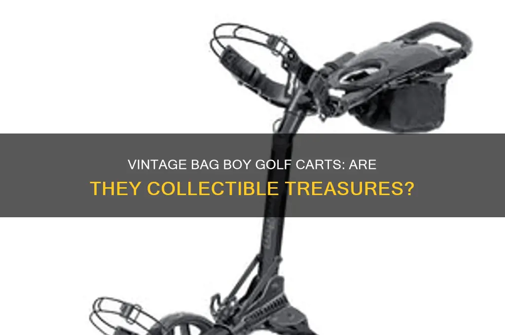 are vintage bag boy golf carts collectable