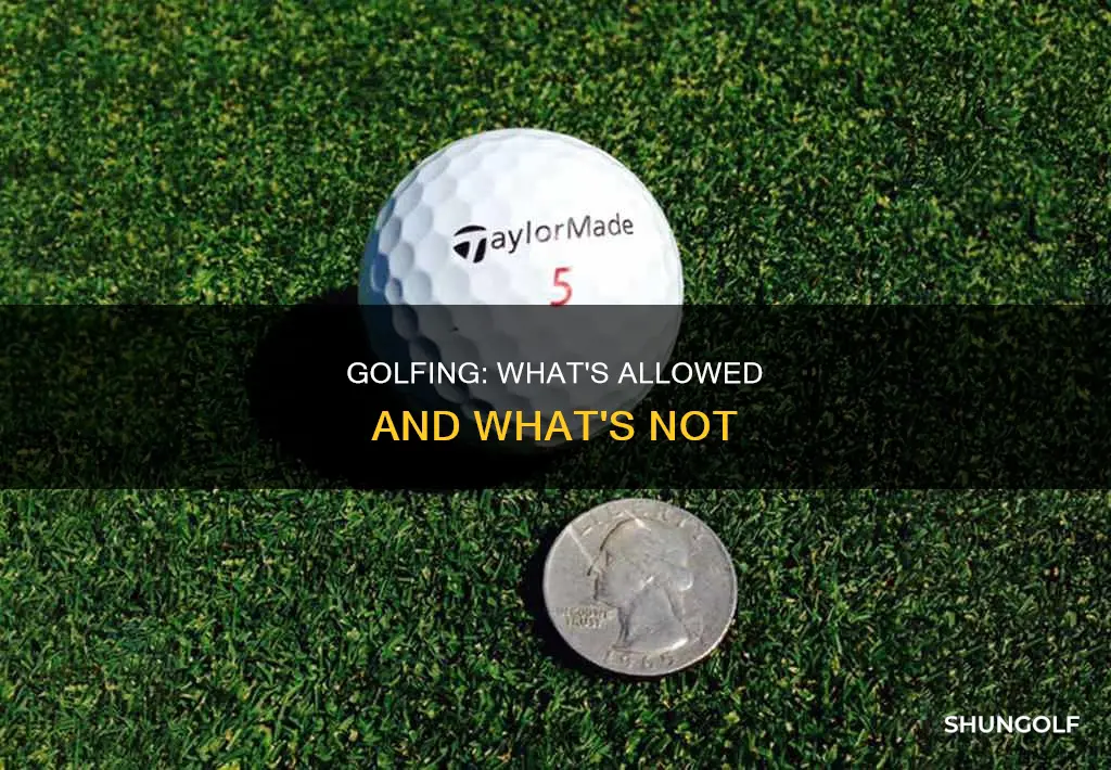 are we allowed to golf