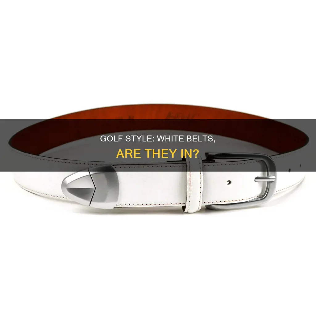 are white golf belts in style