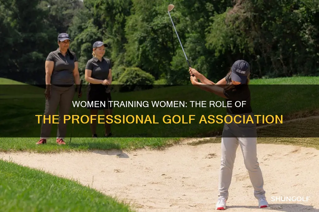 are women trained by women professional golf association