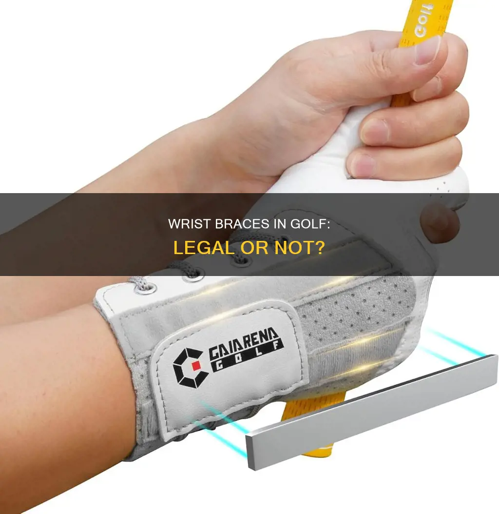 are wrist braces legal in golf