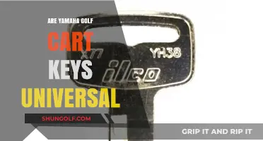 Are Yamaha Golf Cart Keys Universal? A Comprehensive Guide