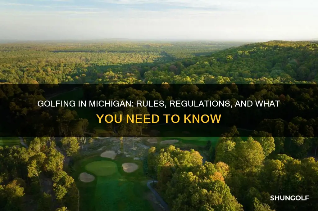 are you allowed to golf in michigan