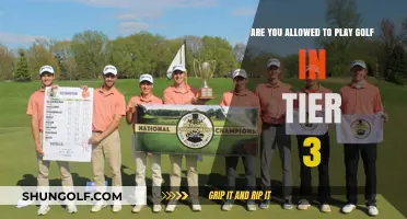 Golf in Tier 3: Rules, Restrictions, and What's Allowed