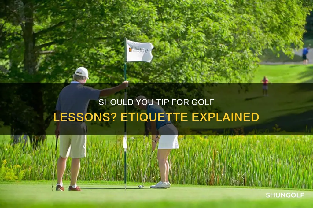 are you expected to tip golf lesson