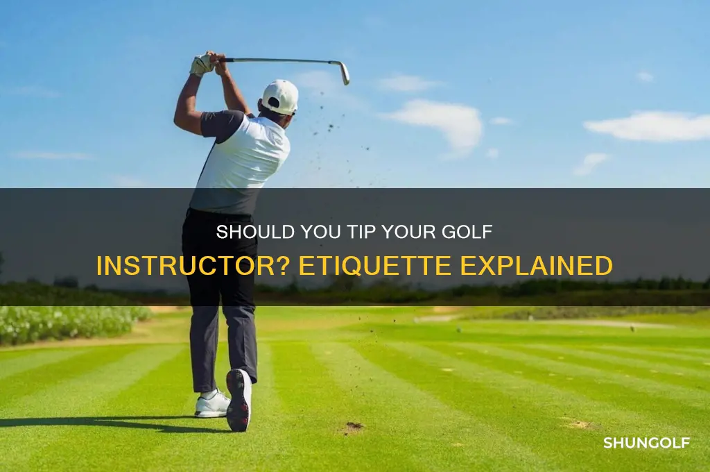 are you supposed to tip a golf instructor