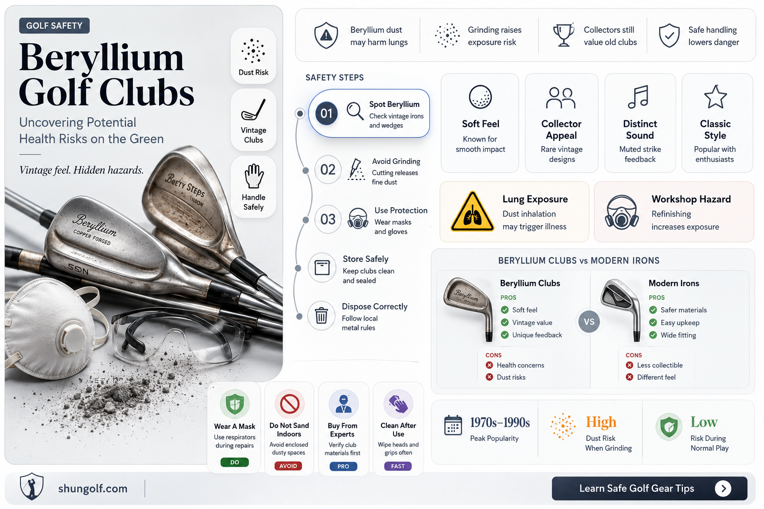 are beryllium golf clubs hazardous