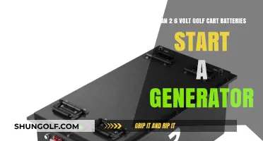Can 6-Volt Golf Cart Batteries Jumpstart Your Generator? Find Out!