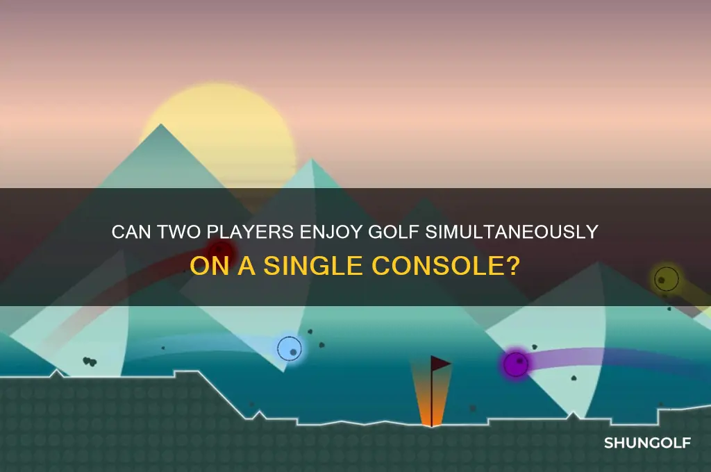 can 2 people play golf on the same console