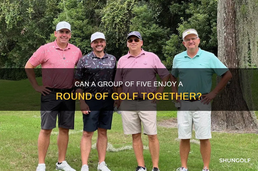can 5 people play golf