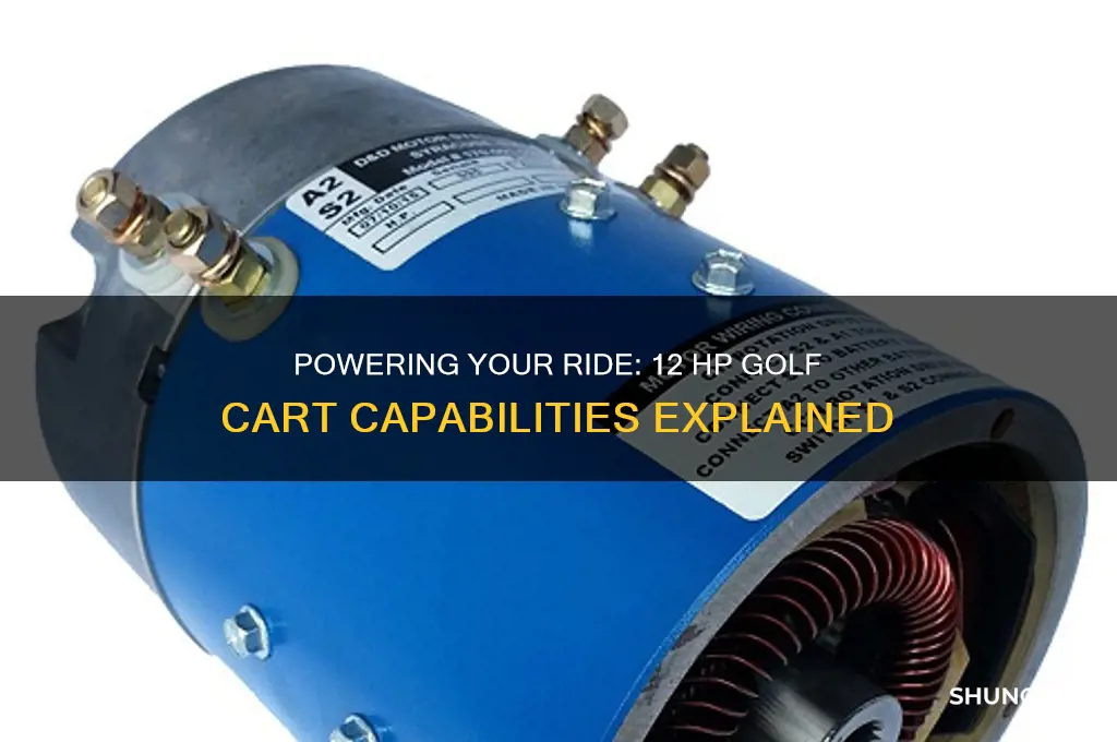 can a 12 hp on golf cart