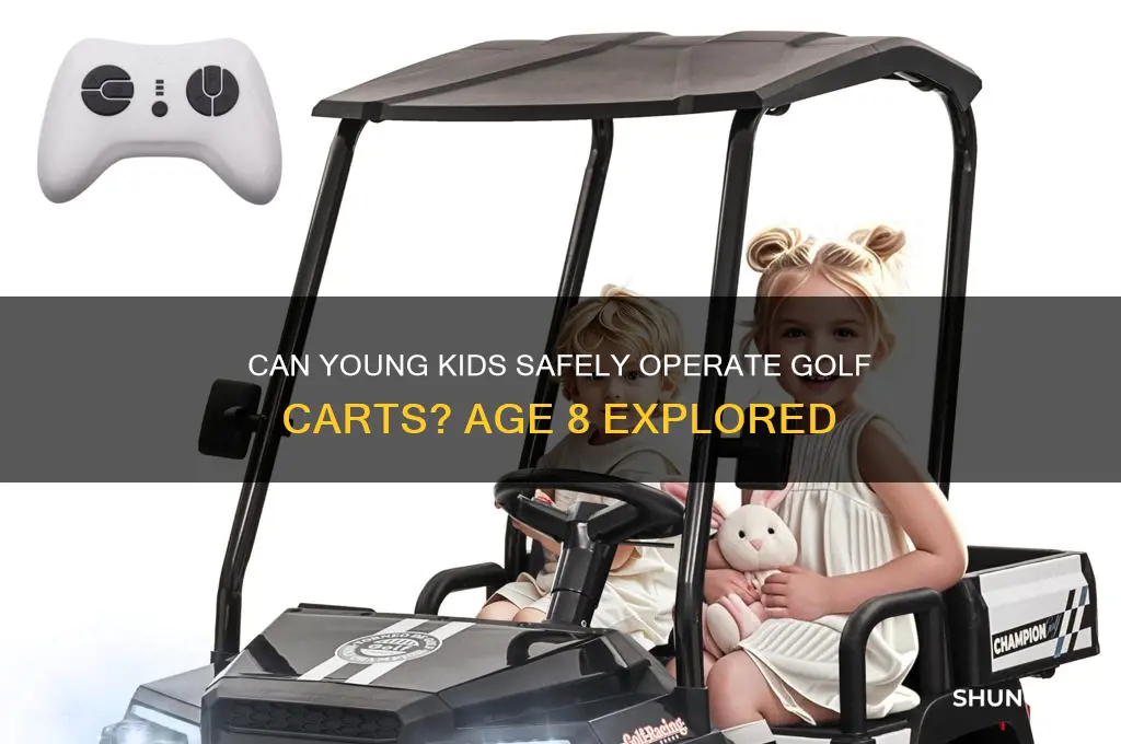 can a 8 year old drive a golf cart
