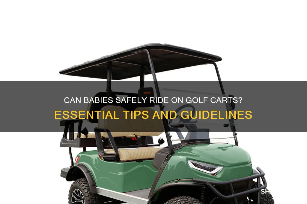 can a baby go on a golf cart